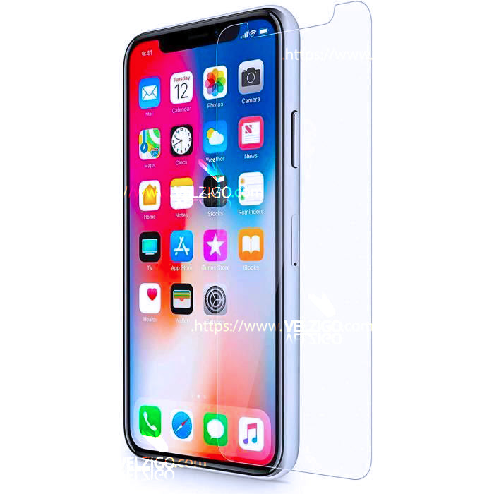 Vitre de protection téléphone portable anti-rayures pour Apple iPhone XS Max (2018) 6,5 pouces en verre trempé haute transparence et ajustement parfait
