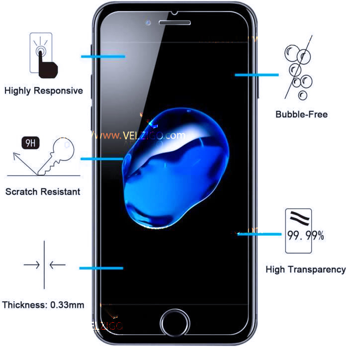 Vitre de protection portable film pour Apple iPhone XS Max (2018) 6,5 pouces en verre trempé ultra-clair et anti-chocs
